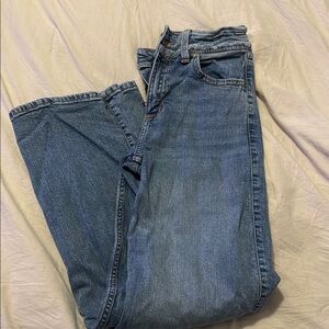 Abercrombie kids high-rise wide leg jeans